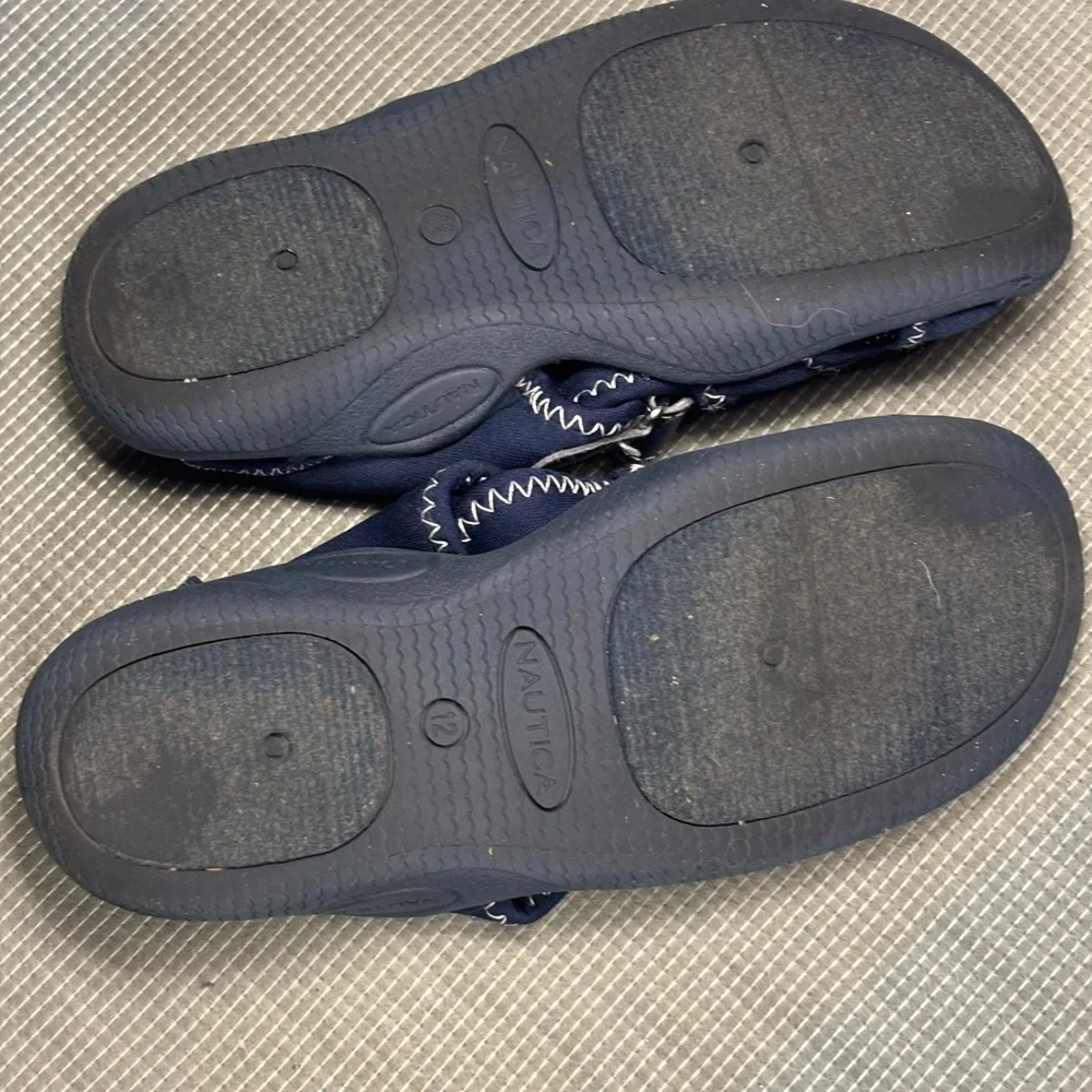 Nautica Kettle Gulf Boys Navy Blue Water Shoes / Aqua Socks - Size 12 Little Kid